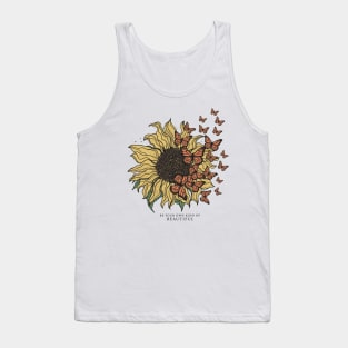 Sunflower with Butterfly Tank Top